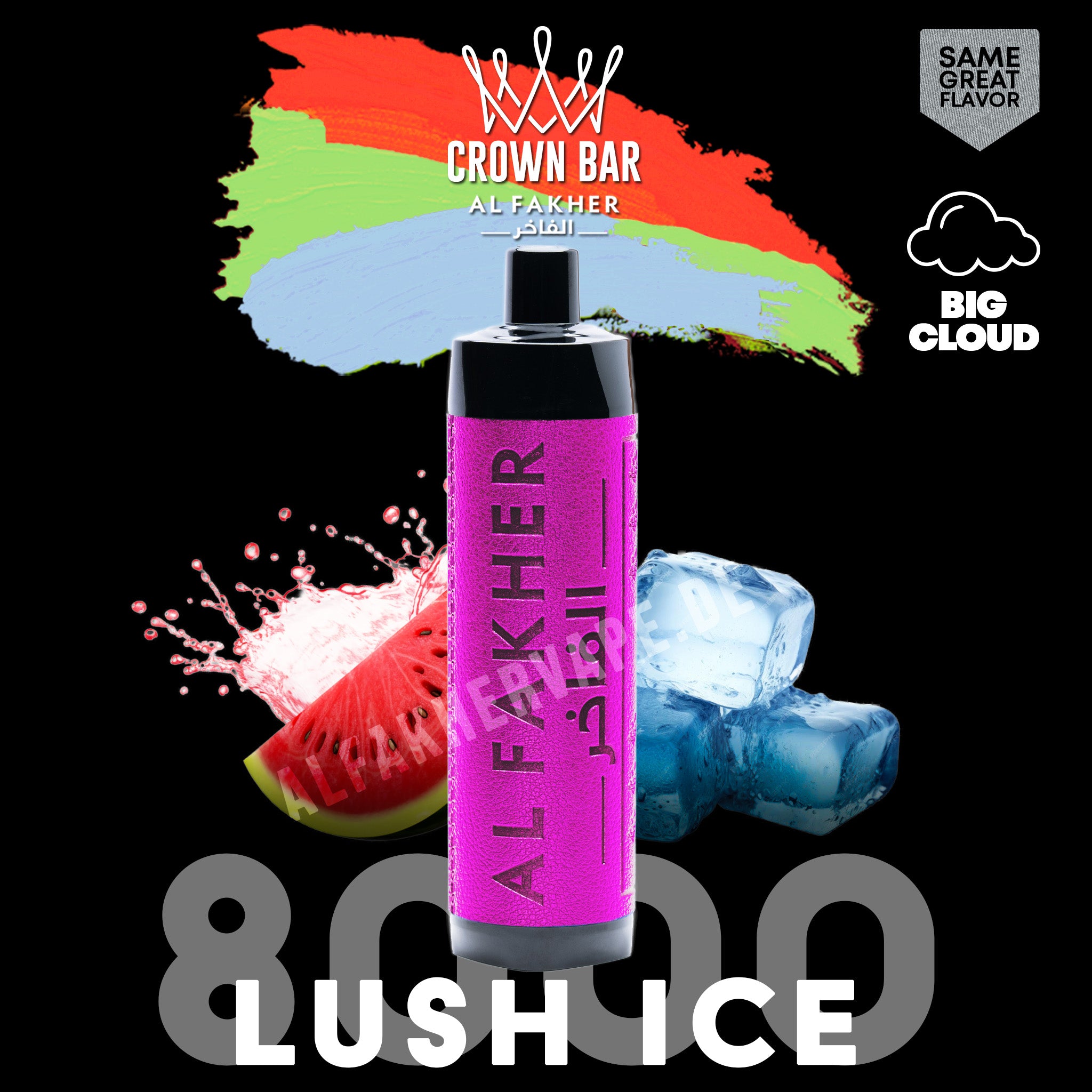 Al Fakher Crown Bar 8000 - Lush Ice