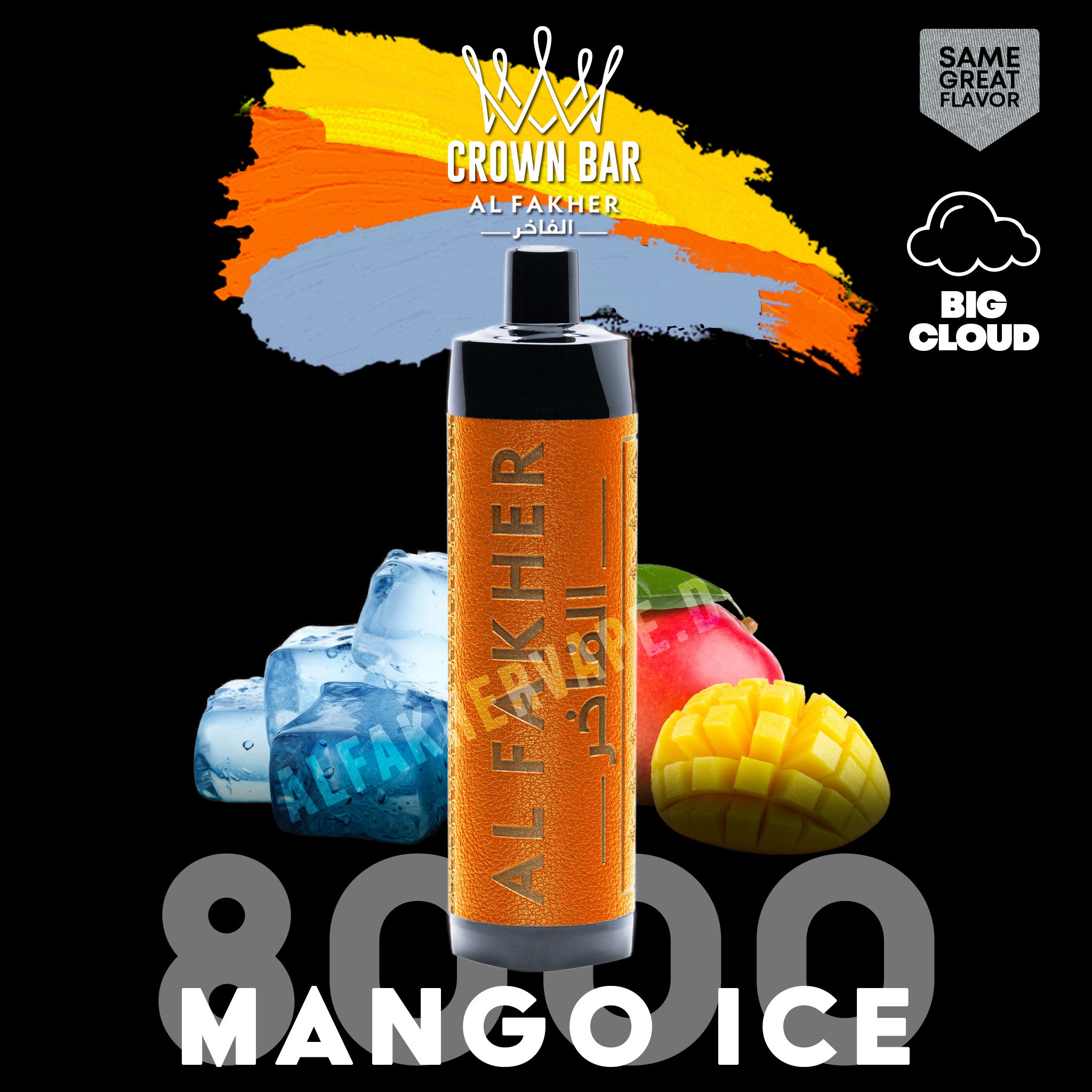 Al Fakher Crown Bar 8000 - Mango Ice