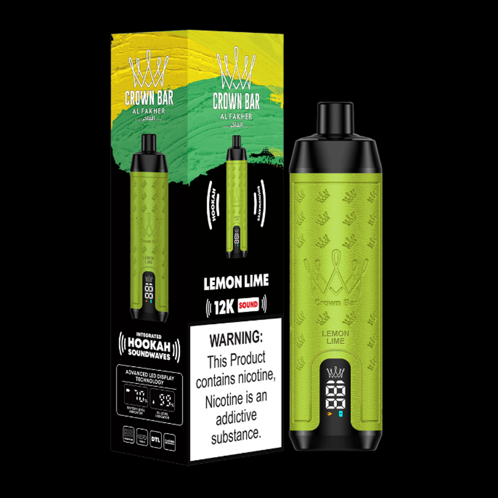 Al Fakher Vape 12000 - Lemon Lime